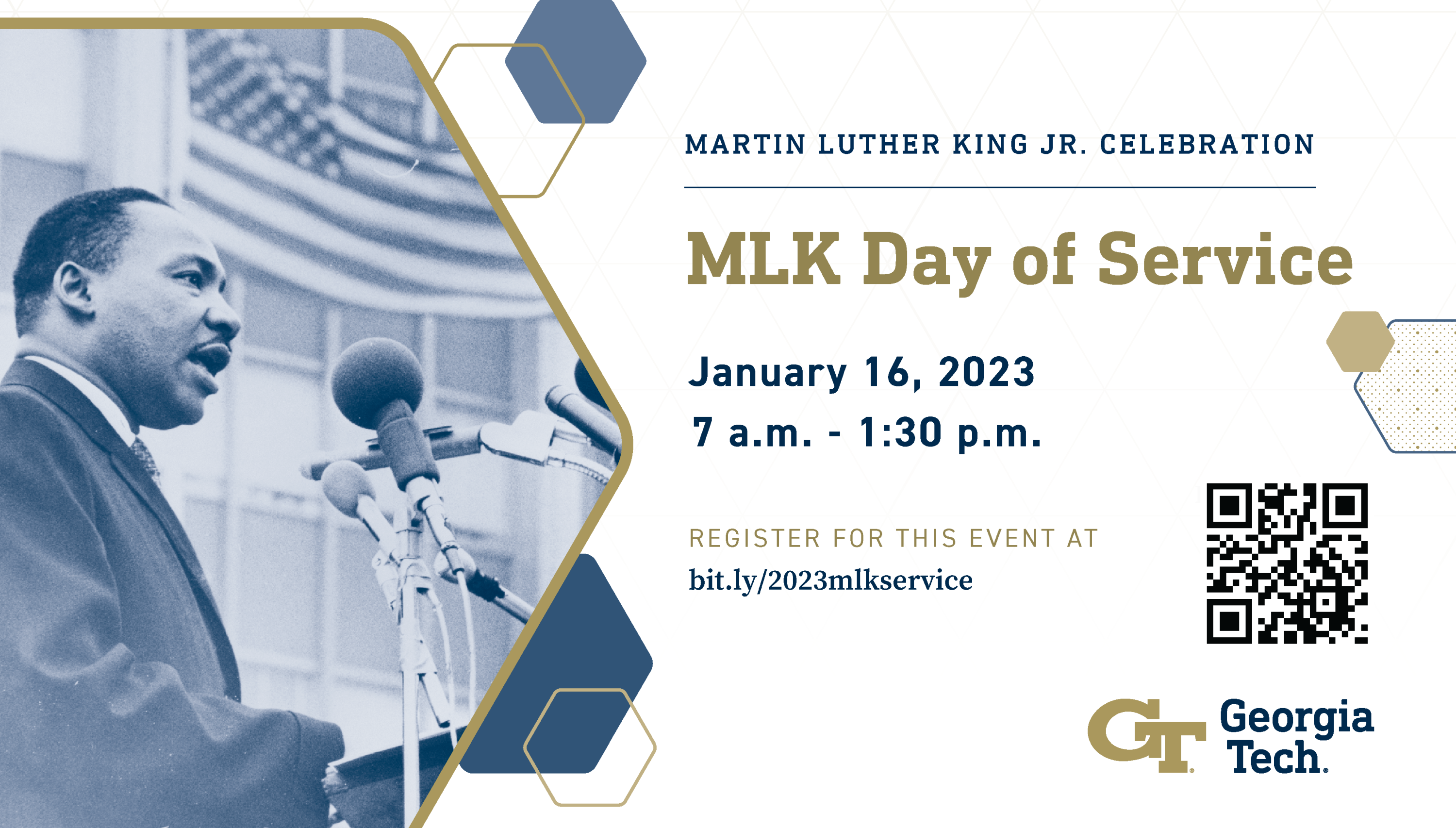 During Georgia Tech’s annual MLK Day of Service, which honors the life and legacy of Martin Luther King Jr., participants will serve in teams and participate in service projects with metro Atlanta community partners.